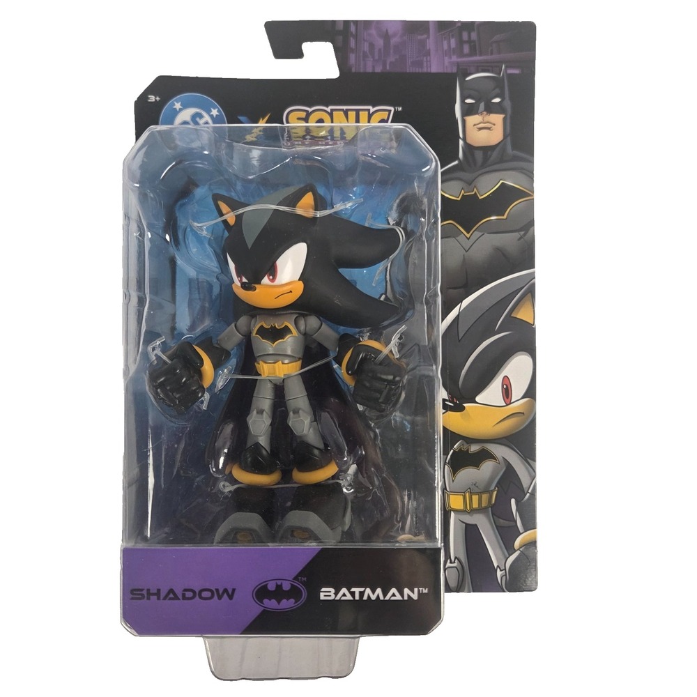 DC x Sonic Shadow as Batman 5 Inch Action Figure JAKKS Pacific New